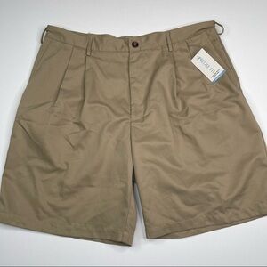 Van Heusen Shorts Golf Summer Vacation Khaki Tan Hiking Walking Preppy Beach 40